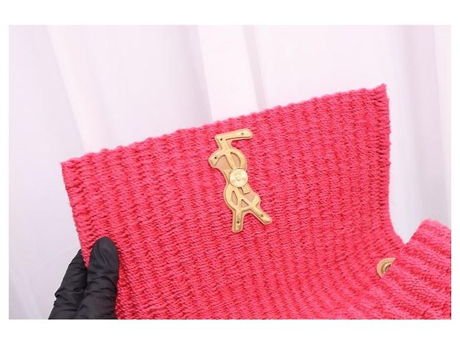 Autre Marque Borsa a tracolla Kate Chain in rafia - vista 11