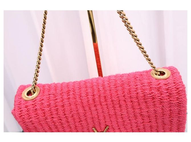 Autre Marque Borsa a tracolla Kate Chain in rafia - vista 4