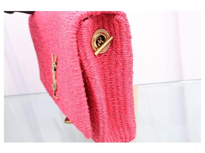 Autre Marque Borsa a tracolla Kate Chain in rafia - vista 6
