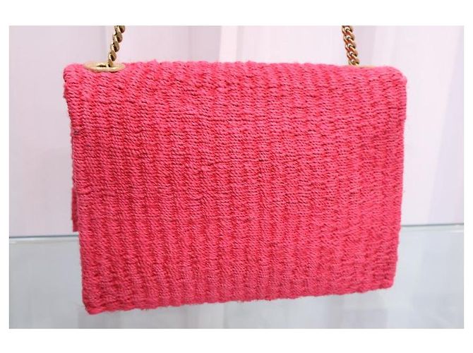 Autre Marque Borsa a tracolla Kate Chain in rafia - vista 7