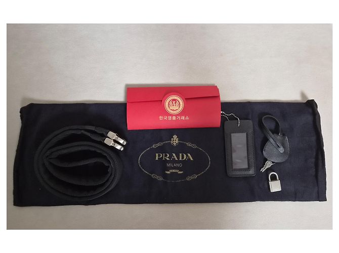 Prada Borsa Boston in Nylon Borsa da Viaggio - vista 14