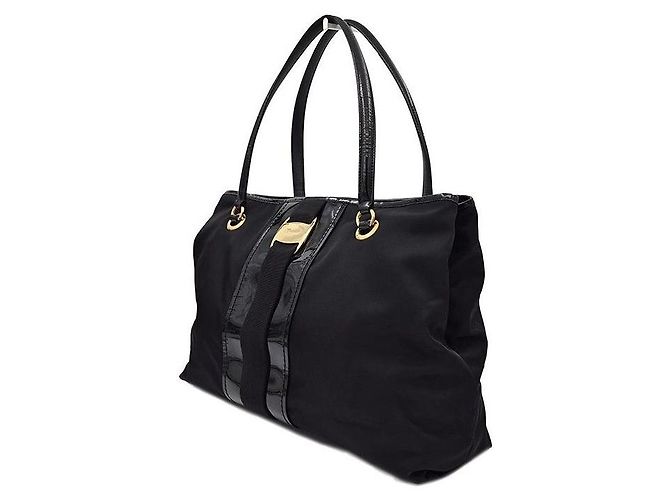 Salvatore Ferragamo Borsa Tote e a Tracolla in Nylon - vista 2