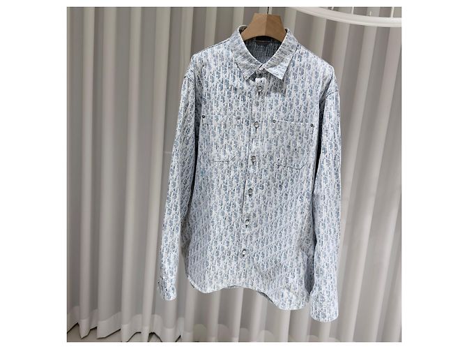 Dior Sovracamicia in denim Oblique Kasri - vista 2