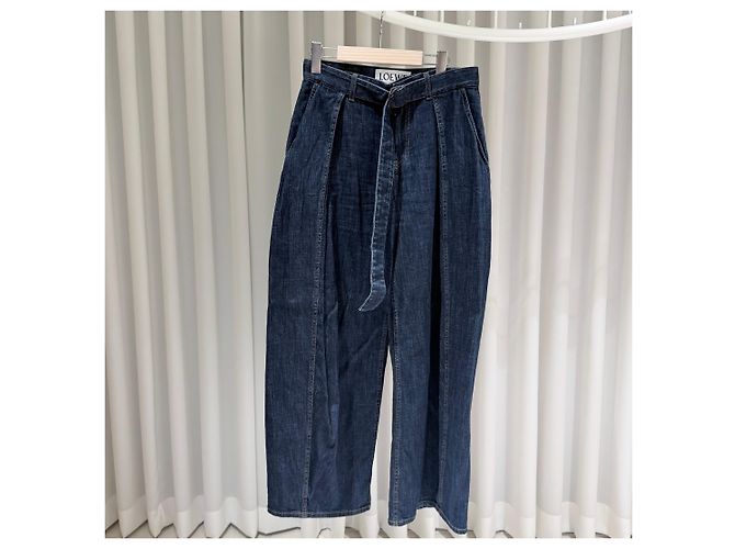 Loewe Fade Wash Denim-Hose mit Gürtel (Größe - Ansicht 2