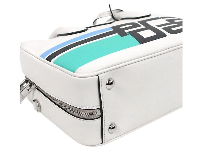 Prada Borsa Tote in Pelle Bianca - vista 5