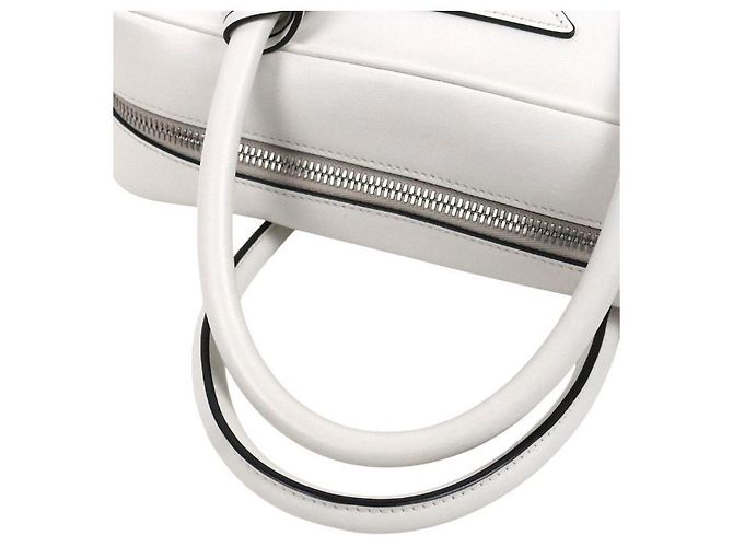 Prada Borsa Tote in Pelle Bianca - vista 7
