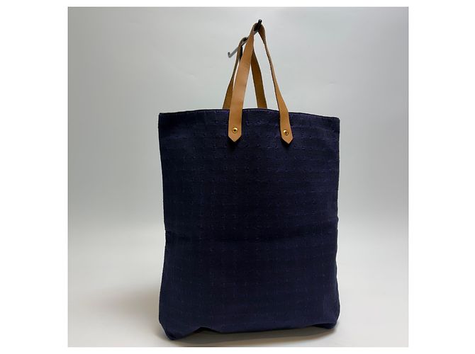 Hermès Amadava Canvas Tote Bag Navy - Ansicht 11