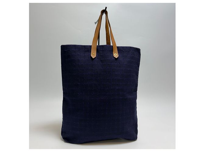 Hermès Amadava Canvas Tote Bag Navy - Ansicht 4