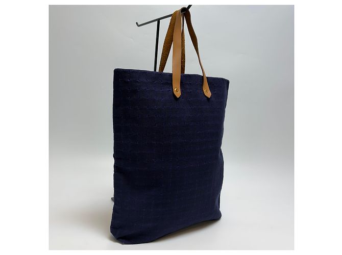 Hermès Amadava Canvas Tote Bag Navy - Ansicht 5