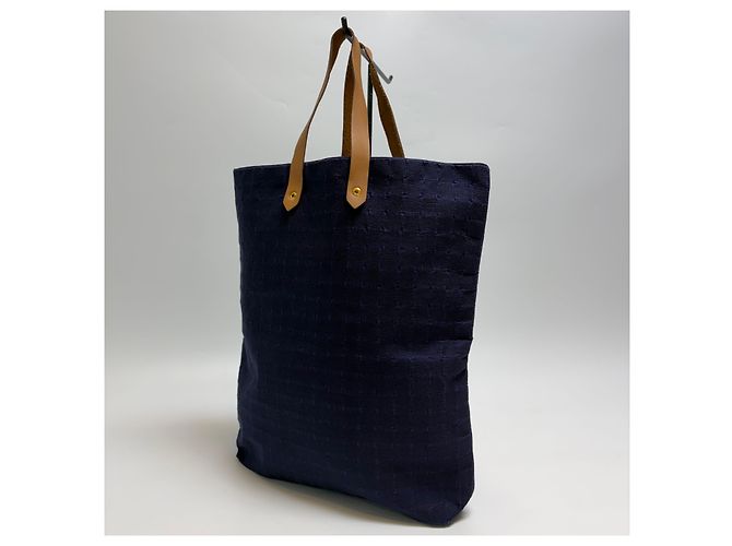 Hermès Amadava Canvas Tote Bag Navy - Ansicht 6