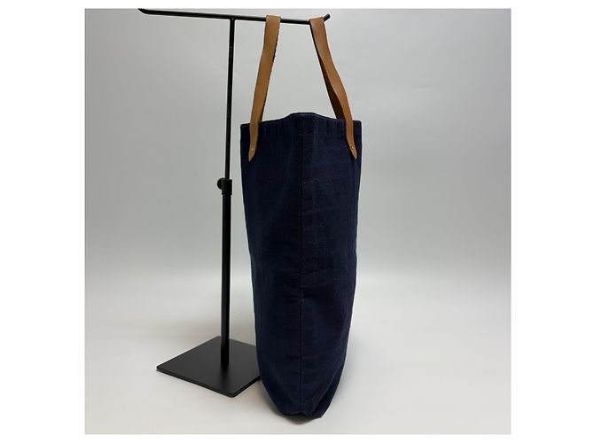 Hermès Amadava Canvas Tote Bag Navy - Ansicht 8