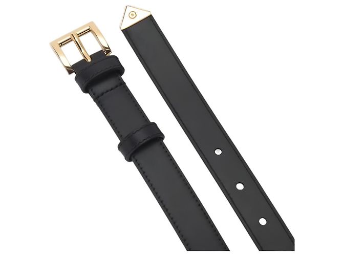 Prada Triangle Logo Belt Black Leather - view 4