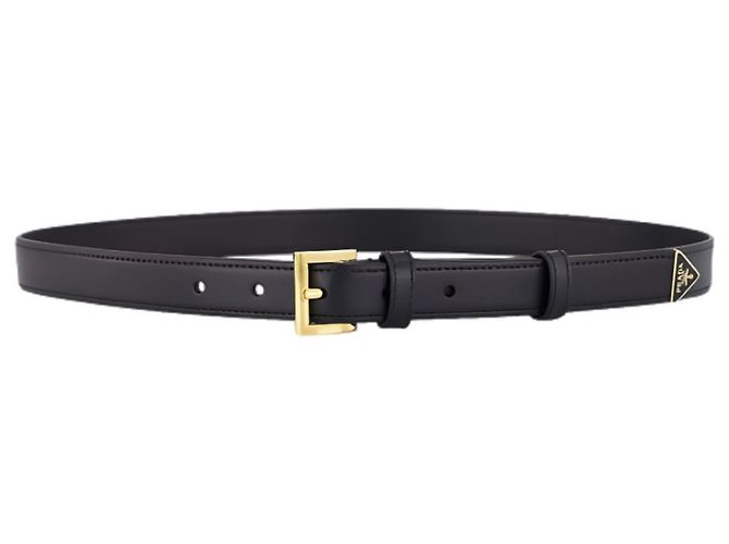 Prada Triangle Logo Belt Black Leather - view 6