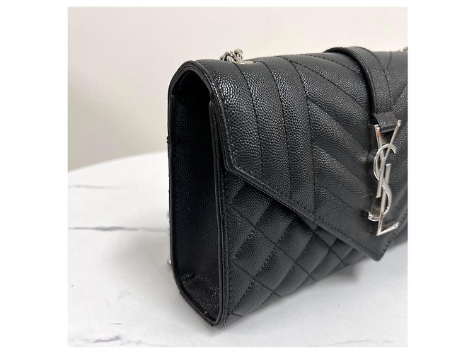 Autre Marque Borsa a spalla con catena a busta Black Small - vista 10