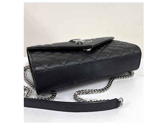 Autre Marque Borsa a spalla con catena a busta Black Small - vista 12