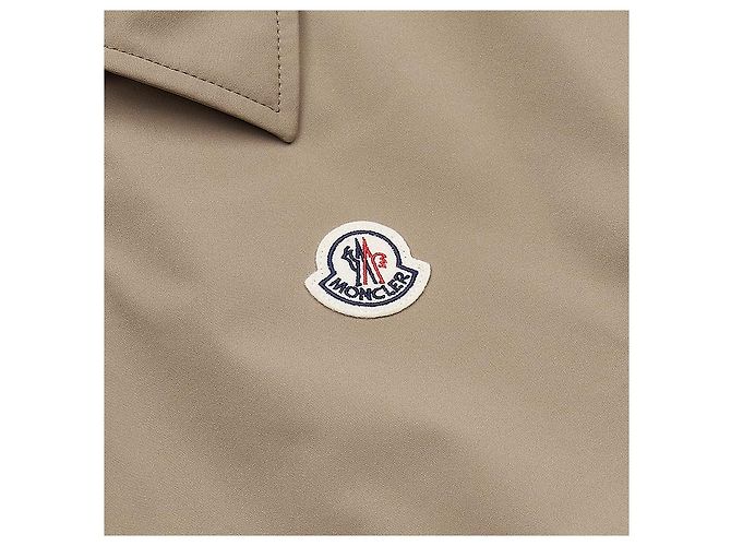 Moncler Giacca-camicia in nylon con logo da uomo - vista 10