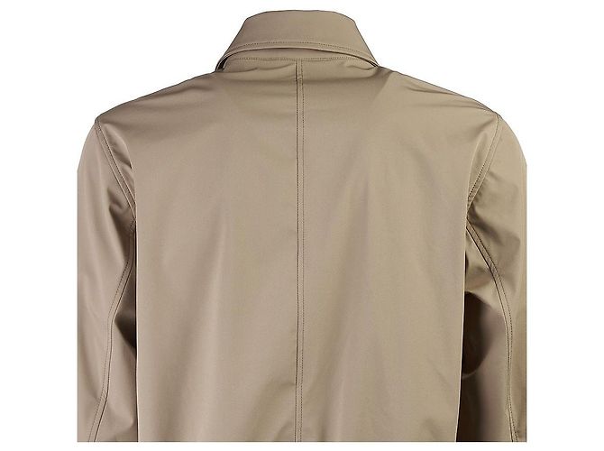Moncler Giacca-camicia in nylon con logo da uomo - vista 6