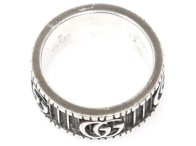 Gucci Anello largo in argento GG Marmont Size - vista 4