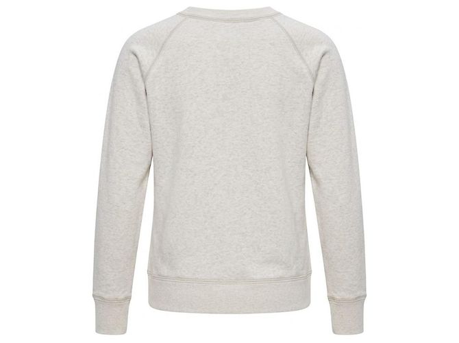 Isabel Marant Baumwoll-Sweatshirt mit Logo Ecru - Ansicht 3