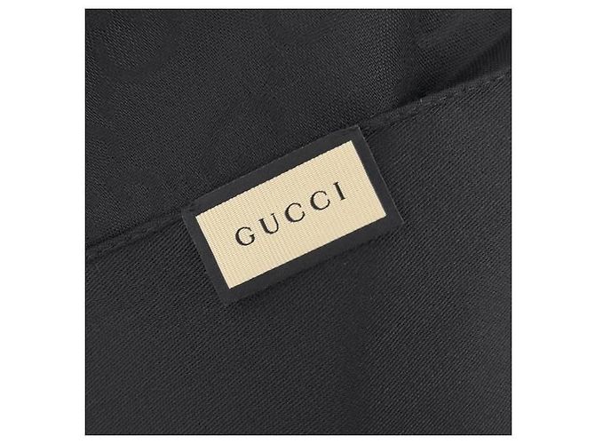 Gucci Cachecol de lã e seda jacquard - vista 4