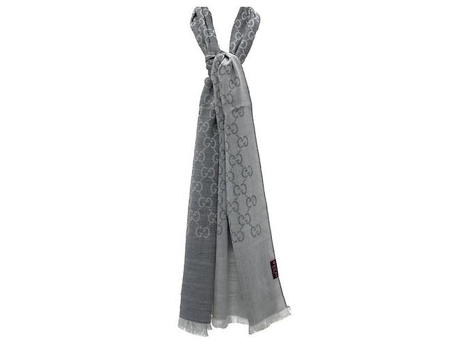 Gucci Jacquard-Wollseidenschal Wendbar - Ansicht 3