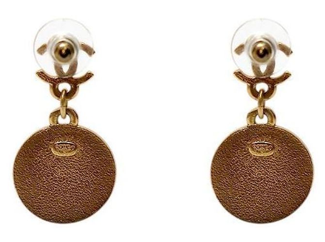 Chanel Orecchini Round Star CC Gold - vista 3