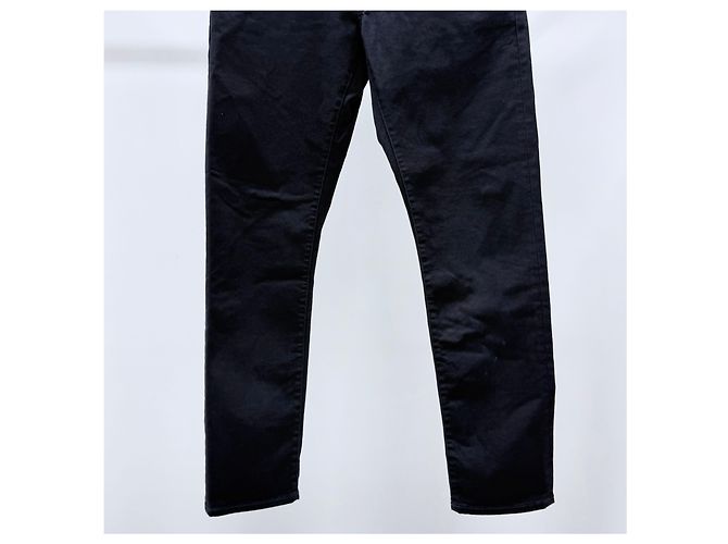 Dior Long Slim Fit Denimhose Schwarz - Ansicht 3
