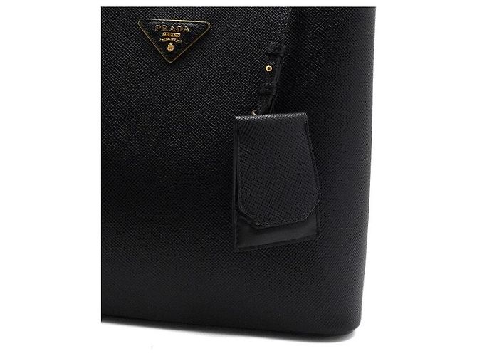 Prada Borsa Tote e Borsa a Tracolla Saffiano Panier Double Large - vista 10
