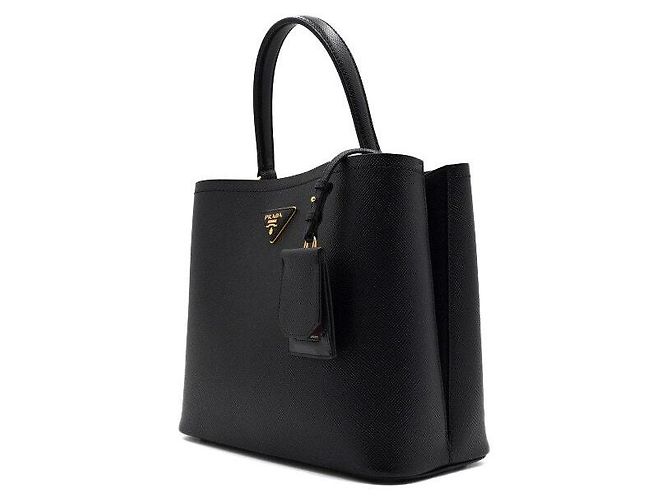Prada Borsa Tote e Borsa a Tracolla Saffiano Panier Double Large - vista 2