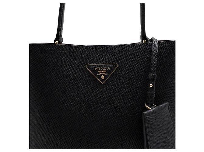 Prada Borsa Tote e Borsa a Tracolla Saffiano Panier Double Large - vista 9