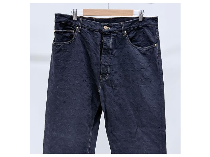 Louis Vuitton Monogram Denim-Hose Schwarz - Ansicht 2