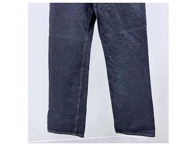 Louis Vuitton Monogram Denim-Hose Schwarz - Ansicht 3