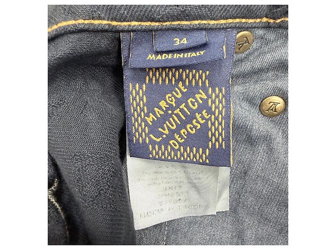 Louis Vuitton Monogram Denim-Hose Schwarz - Ansicht 7
