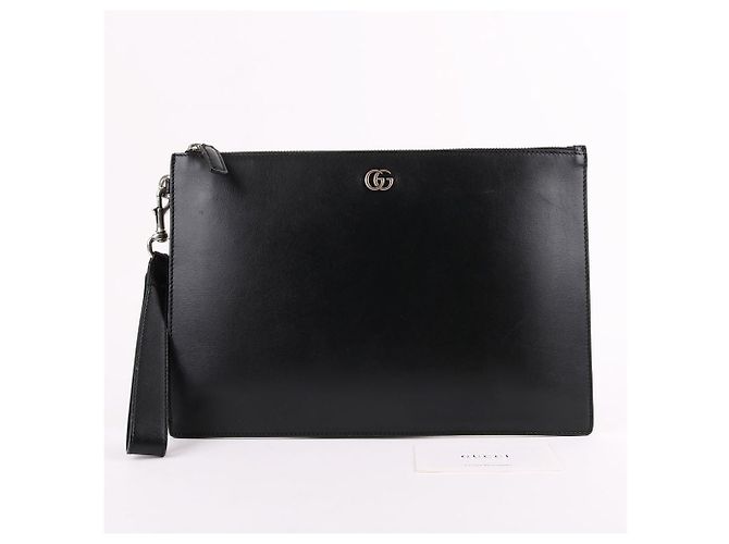 Clutch Gucci in pelle nera - vista 12