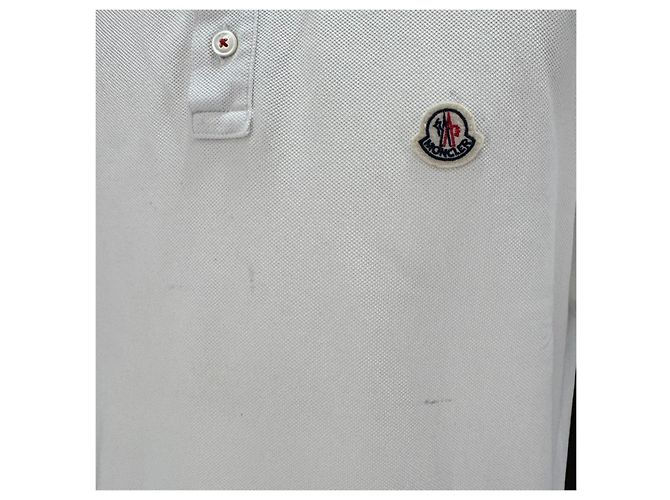 Moncler Kurzarm- Polo-T-Shirt Weiß - Ansicht 16
