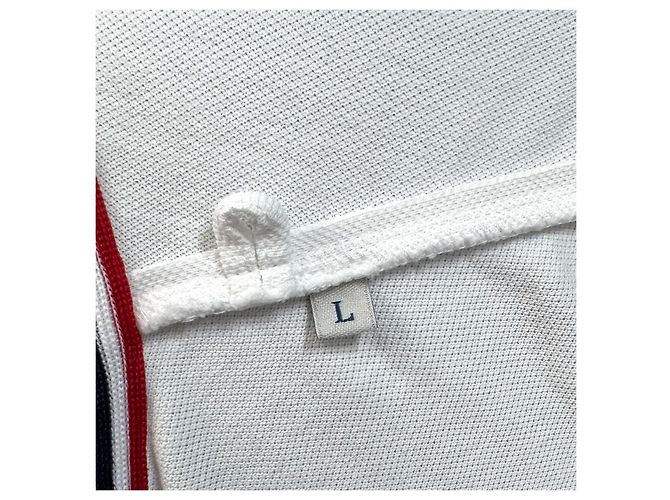 Moncler Kurzarm- Polo-T-Shirt Weiß - Ansicht 20