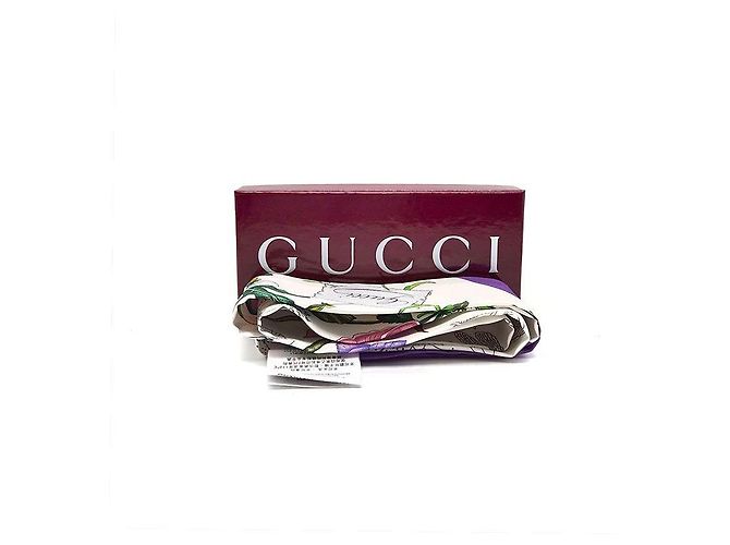 Gucci Pañuelo de cinta de seda estampado - vista 5