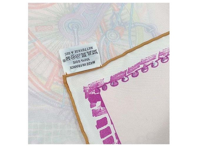 Carré 90 in seta Hermès Multicolore - vista 5