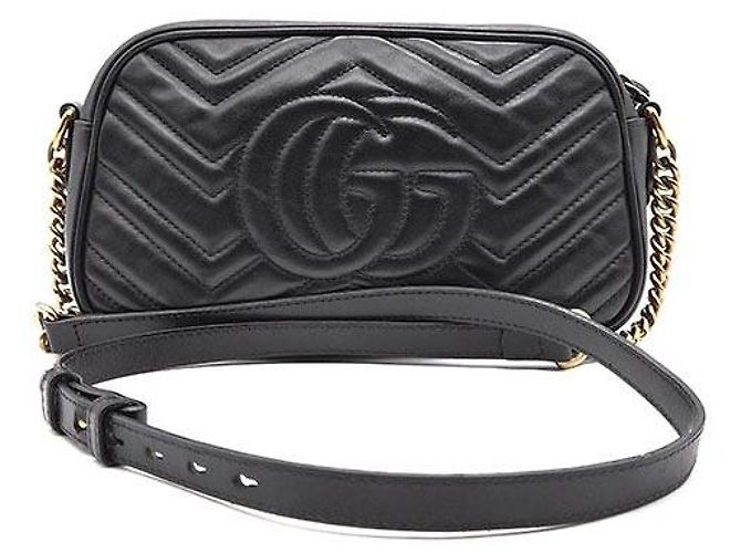 Gucci Borsa a tracolla Marmont Matelassé - vista 3