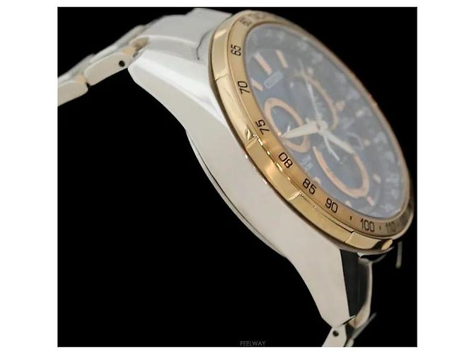 Autre Marque Eco-Drive Steel Combination Blue Dial - vista 3