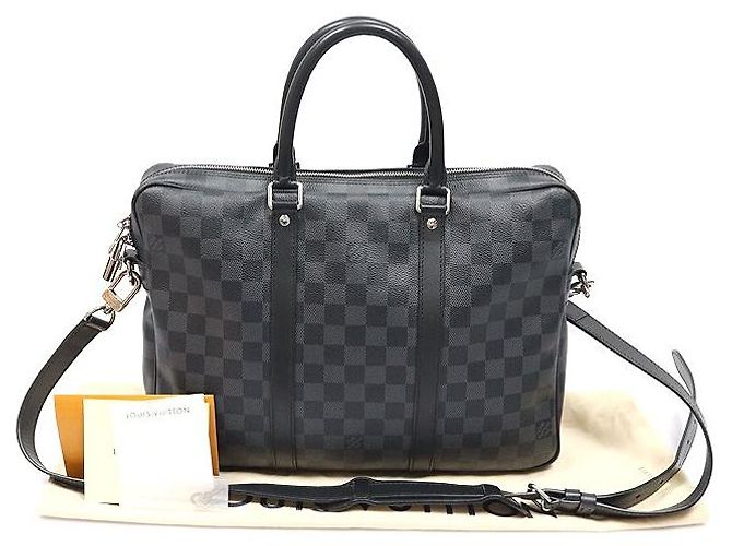 Louis Vuitton Damier Graphite Canvas Porte Document Voyage PM - vista 2