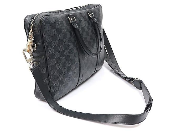 Louis Vuitton Damier Graphite Canvas Porte Document Voyage PM - vista 3