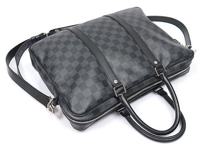 Louis Vuitton Damier Graphite Canvas Porte Document Voyage PM - vista 4