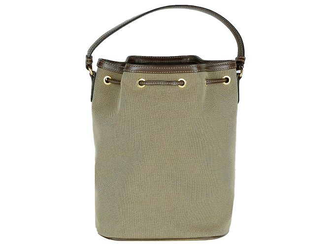Prada Borsa crossbody a secchiello in tessuto jacquard con logo ricamato - vista 3