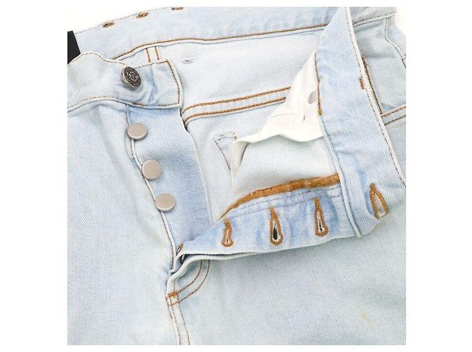 Balmain Pantaloni in denim da uomo Biker Slim Fit lavati eダメージ - vista 8