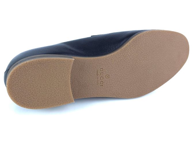 Mocassini Gucci Horsebit Web in pelle marrone - vista 5