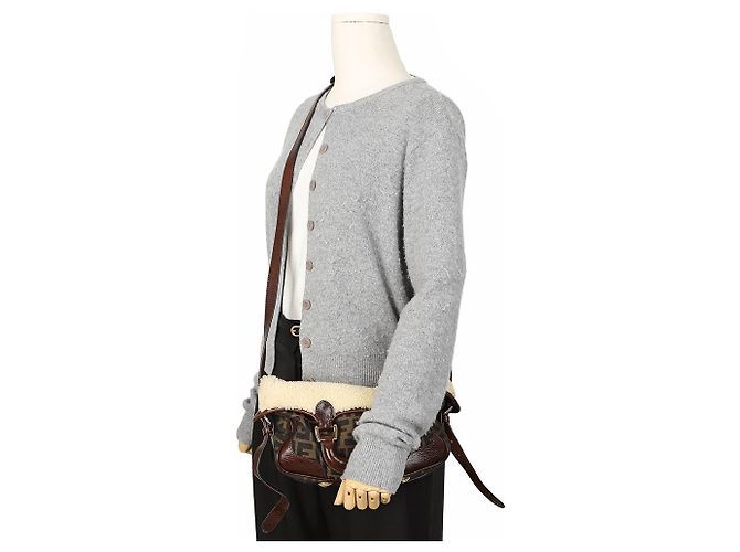 Fendi Shopper aus Kunstshearling - Ansicht 11