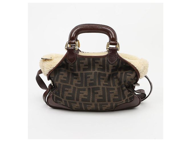 Fendi Shopper aus Kunstshearling - Ansicht 2