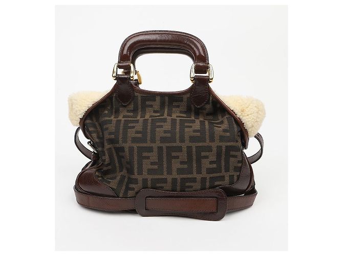 Fendi Shopper aus Kunstshearling - Ansicht 3