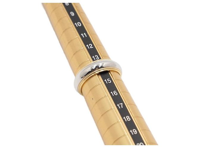 Tiffany & Co Fede nuziale Milgrain in combinazione Oro Giallo e Platino - vista 4